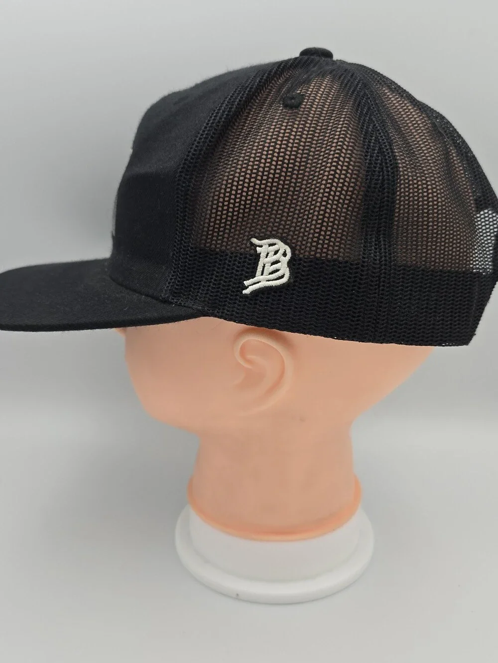 Branded Bills Leather Patch Trucker Adjustable Snapback Hat